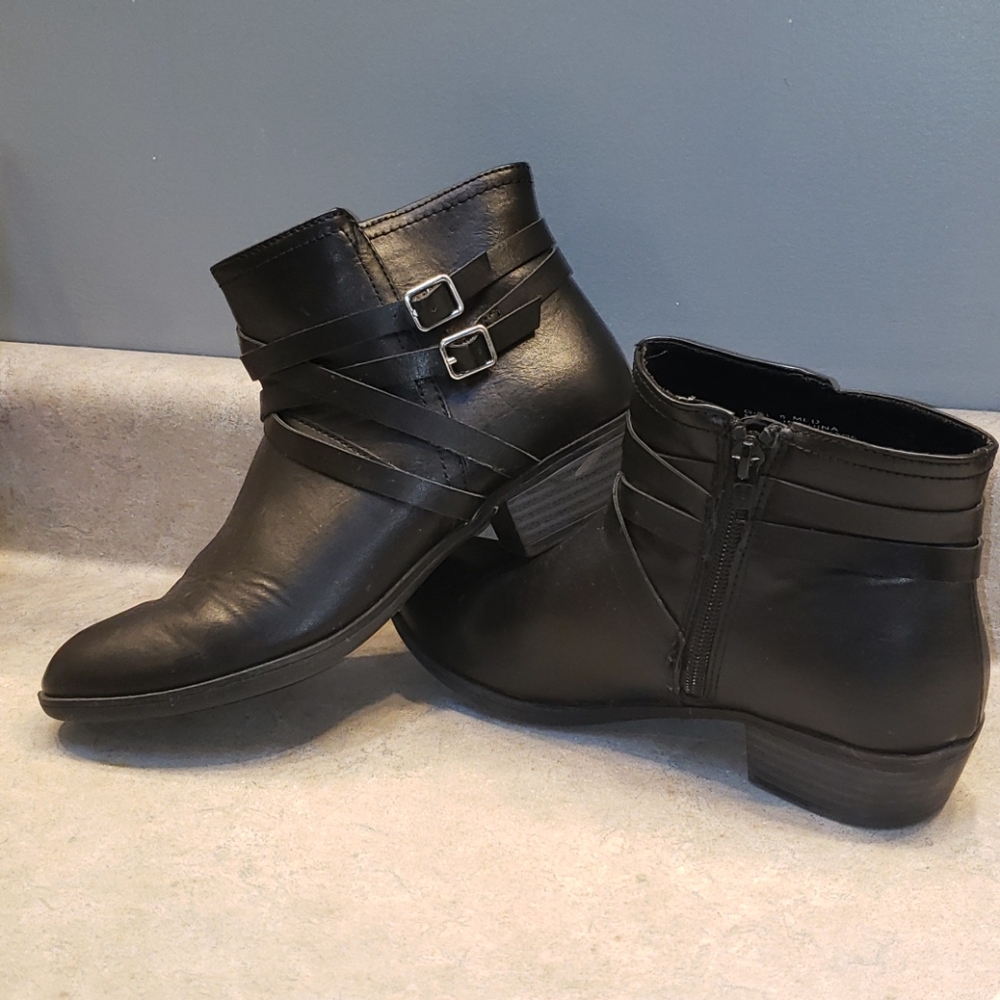Black ankle boots